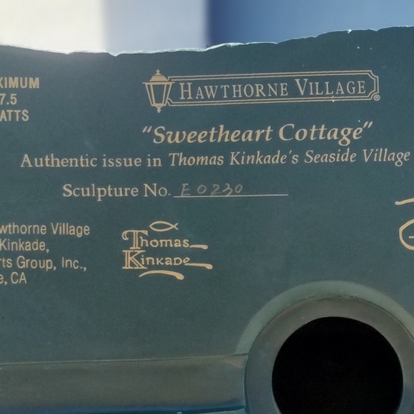 Thomas Kincade Hawthorne Village "Sweetheart Cottage - Picture 2 of 2